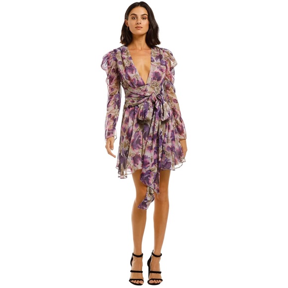 NWT MISHA COLLECTION NIKITA FLORAL MINI DRESS - Picture 8 of 9